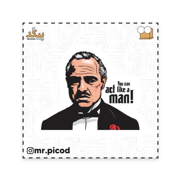 استیکر مستر پیکد طرح گاد فادر Godfather کد PCD-ST1283