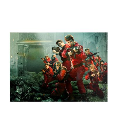 متال پوستر مستر پیکد طرح خانه کاغذی یا سرقت پول Money Heist کد PCD-MB1094