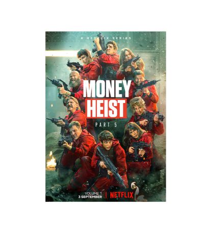 متال پوستر مستر پیکد طرح خانه کاغذی یا سرقت پول Money Heist کد PCD-MB1095
