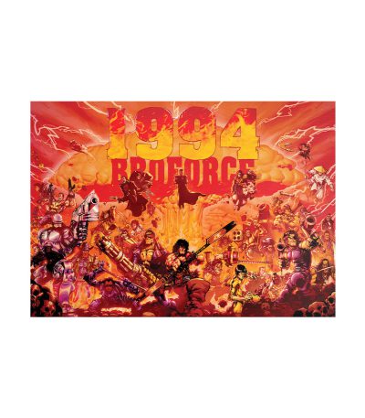 متال پوستر مستر پیکد طرح بازی Broforce کد PCD-MB1217