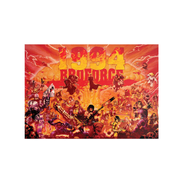 متال پوستر مستر پیکد طرح بازی Broforce کد PCD-MB1217