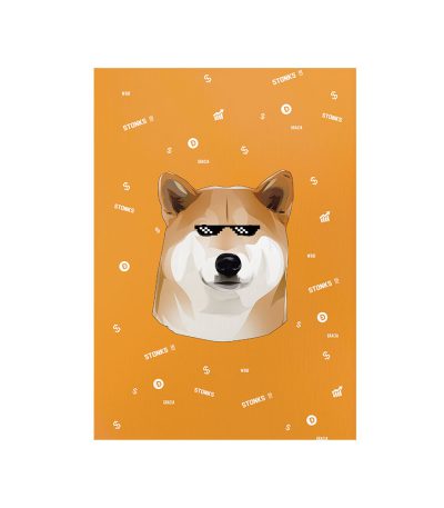 متال پوستر مستر پیکد طرح دوج کوین Dogecoin کد PCD-MB1224