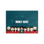 متال پوستر مستر پیکد طرح خانه کاغذی یا سرقت پول Money Heist کد PCD-MB1243
