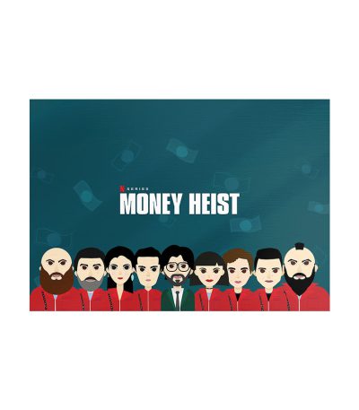 متال پوستر مستر پیکد طرح خانه کاغذی یا سرقت پول Money Heist کد PCD-MB1243