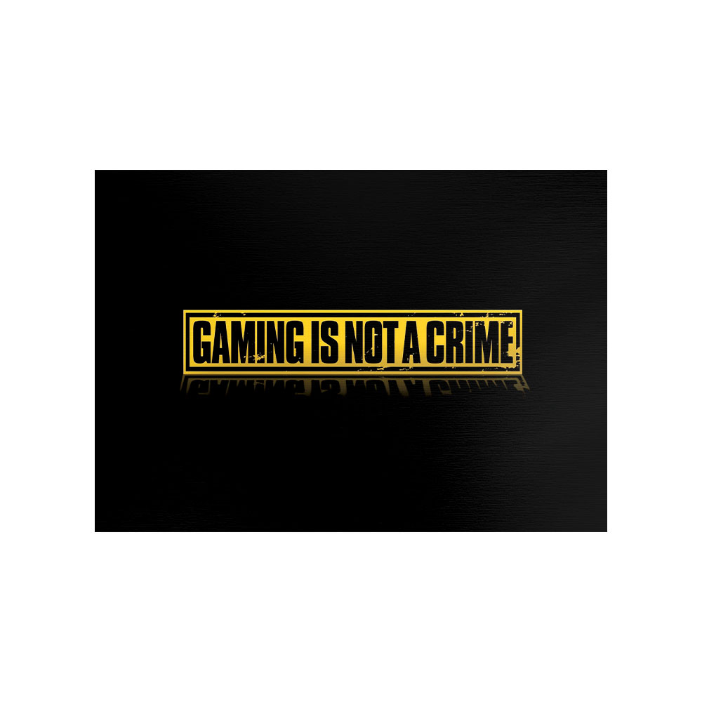 PCD-MB1253 متال پوستر پیکد طرح GAMING IS NOT CRIME کد PCD-MB1253 - Image 1