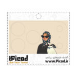 اسکین محافظ لنز آیفون۱۷ طرح دختر و گربه کد PCD-CS1030 - 4