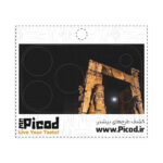 اسکین محافظ لنز آیفون۱۷ طرح تخت جمشید ایران کد PCD-CS1040 - 4
