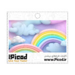 اسکین محافظ لنز آیفون۱۷ طرح رنگین کمون کد PCD-CS1041 - 4
